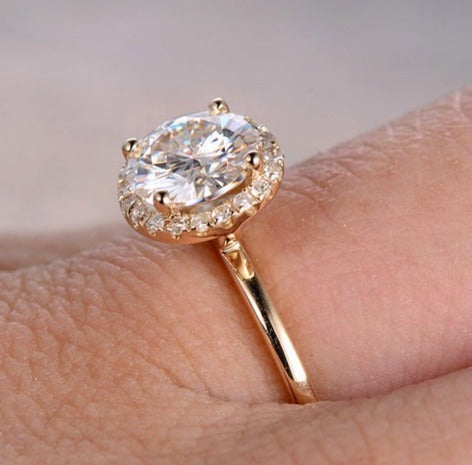 1 CT 925 Sterling Silver Round Cut Diamond Wedding Women Engagement Band Ring