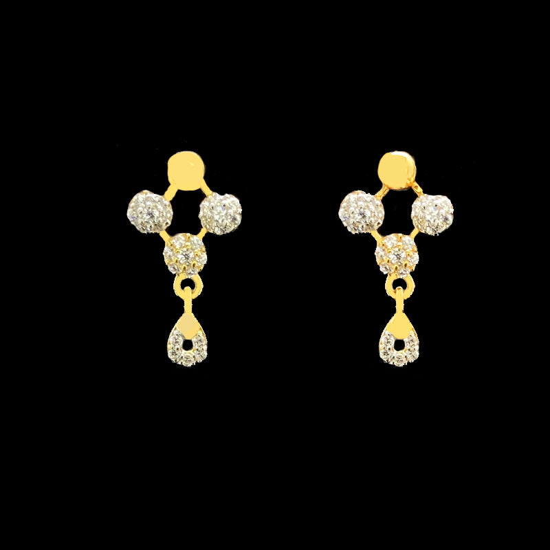 Latest Diamond Dangler for Women - Buy Designer Dangler Earrings | Irasva