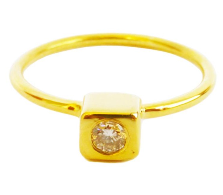 0.10 CT Round Cut Diamond 925 Sterling Silver Solitaire Engagement Ring Gift For Her