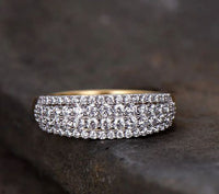 2.00 Ct Round Cut White CZ Eternity Engagement Band Ring 925 Sterling Silver