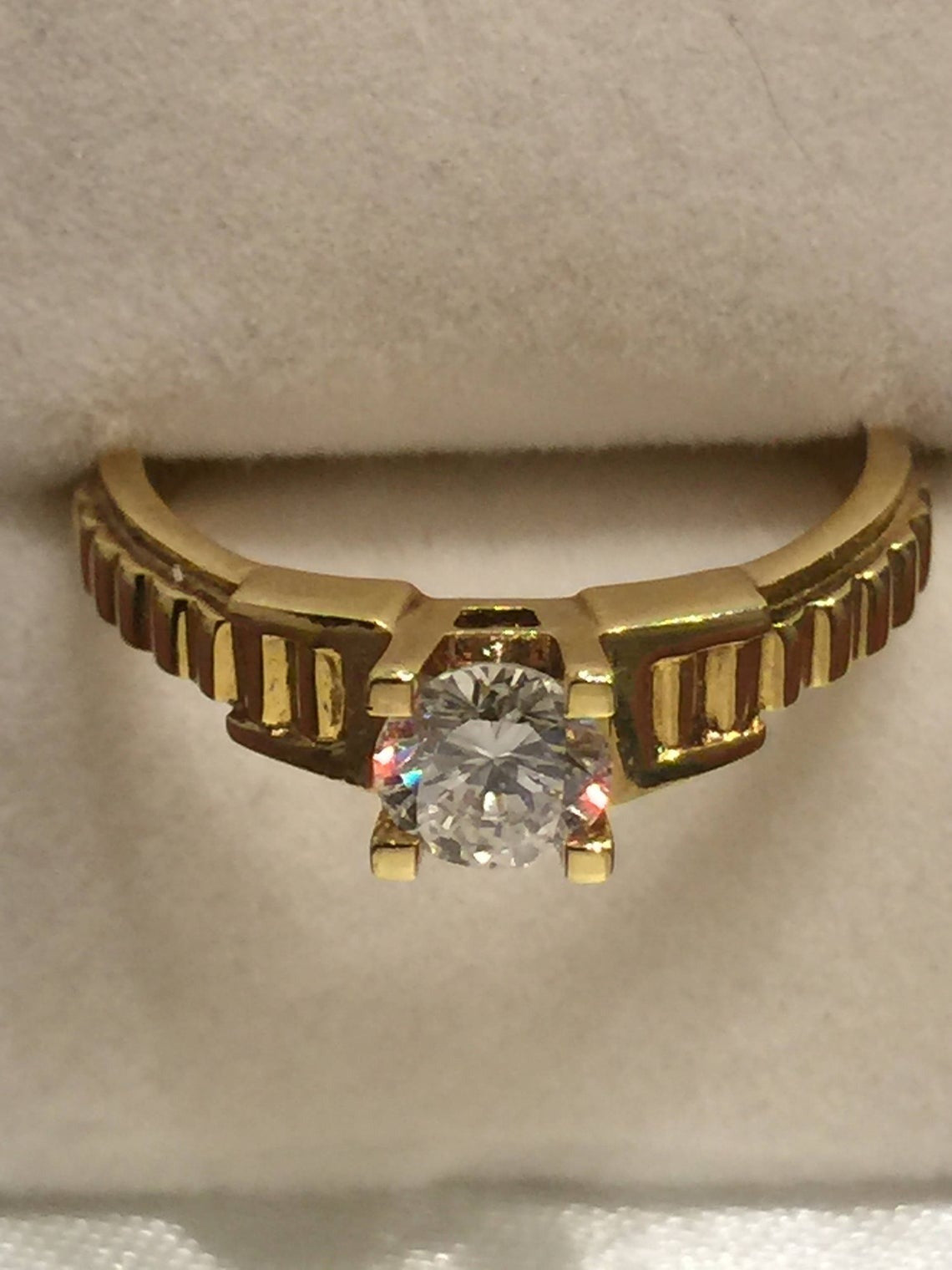 0.50 CT Round Cut Diamond 925 Sterling Silver Anniversary Solitaire Ring