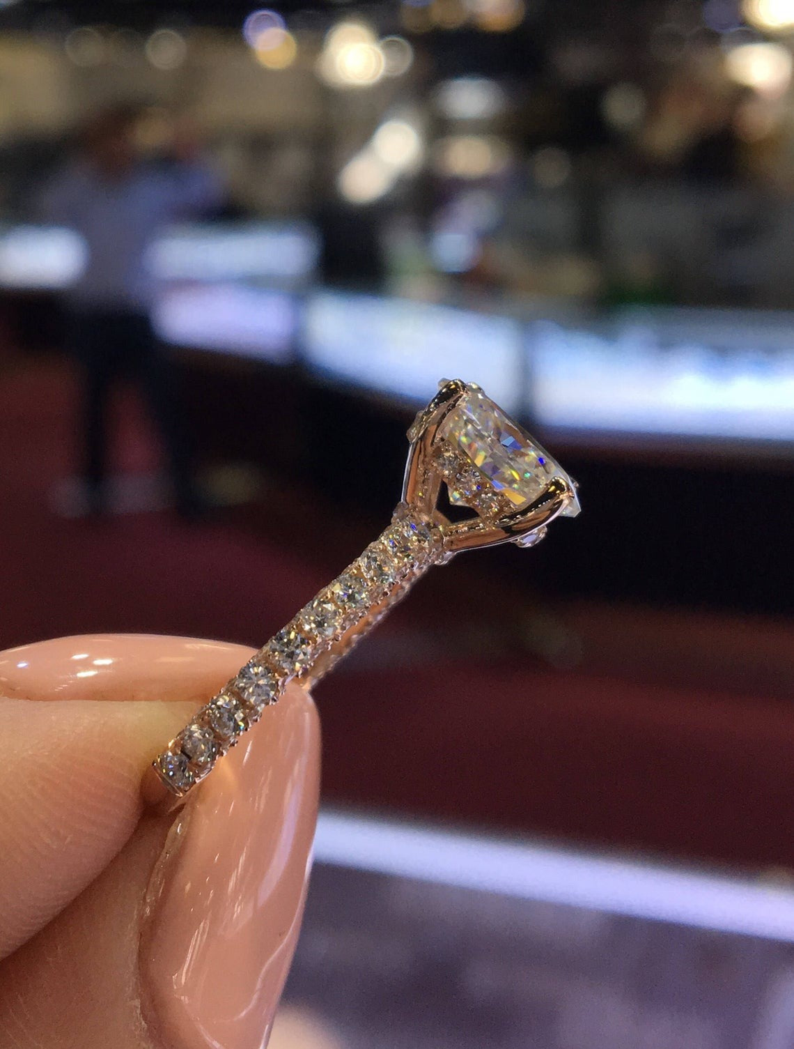 2 CT 925 Sterling Silver Oval Cut Diamond Wedding Anniversary Halo Ring