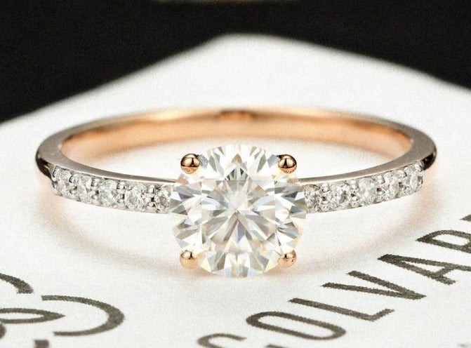 2 CT Round Cut Diamond 925 Sterling Silver Women Anniversary Ring Gift For Her