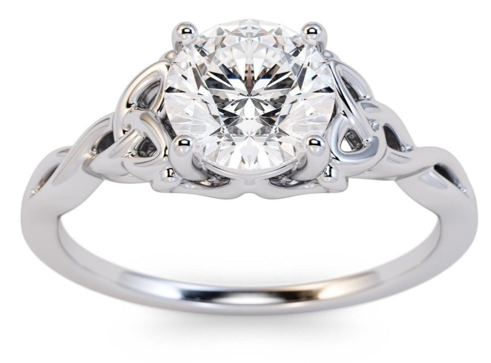 1 CT Round Cut Diamond 925 Sterling Silver Women Solitaire Anniversary Promise Ring