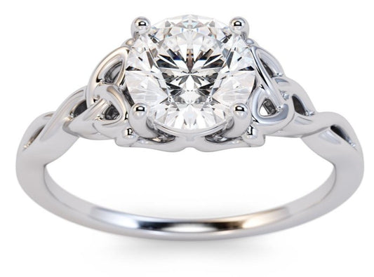 1 CT Round Cut Diamond 925 Sterling Silver Women Solitaire Anniversary Promise Ring