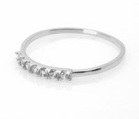 0.30 CT 925 Sterling Silver Round Cut Diamond Women Engagement Ring