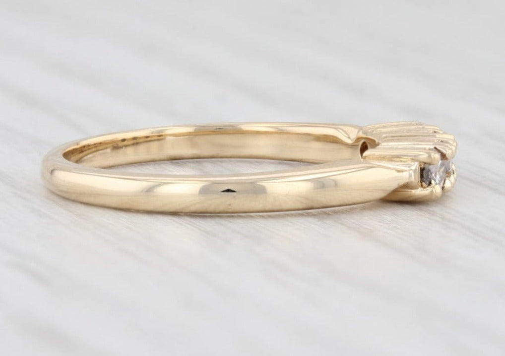 0.20 CT Round Cut Diamond 925 Sterling Silver Women Wedding Band Ring