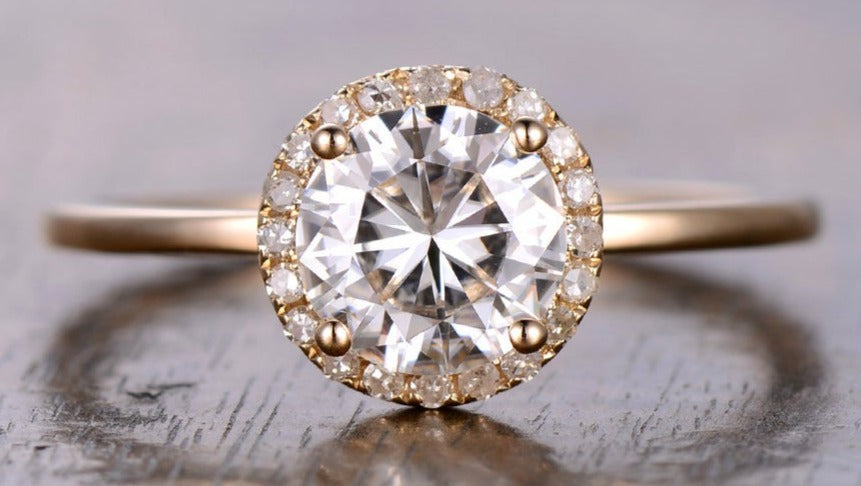 1 CT 925 Sterling Silver Round Cut Diamond Wedding Women Engagement Band Ring