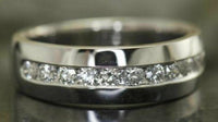 0.33 CT Round Cut Diamond 925 Sterling Sliver Men & Woman's Engagement Band Ring