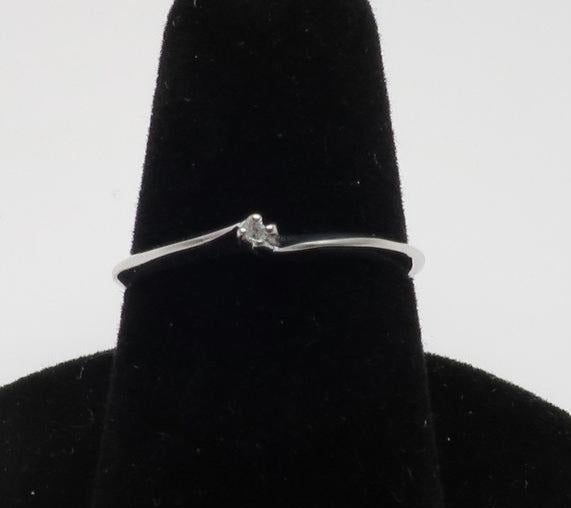 0.15 CT Round Cut Diamond 925 Sterling Silver Unisex Solitaire Promise Ring Gift For Her