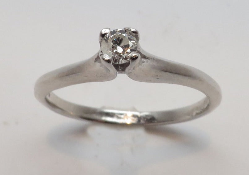 1 CT Round Cut Diamond 925 Sterling Silver Unisex Solitaire Engagement Ring