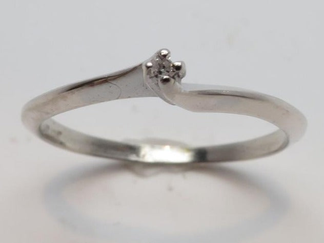 0.15 CT Round Cut Diamond 925 Sterling Silver Unisex Solitaire Promise Ring Gift For Her
