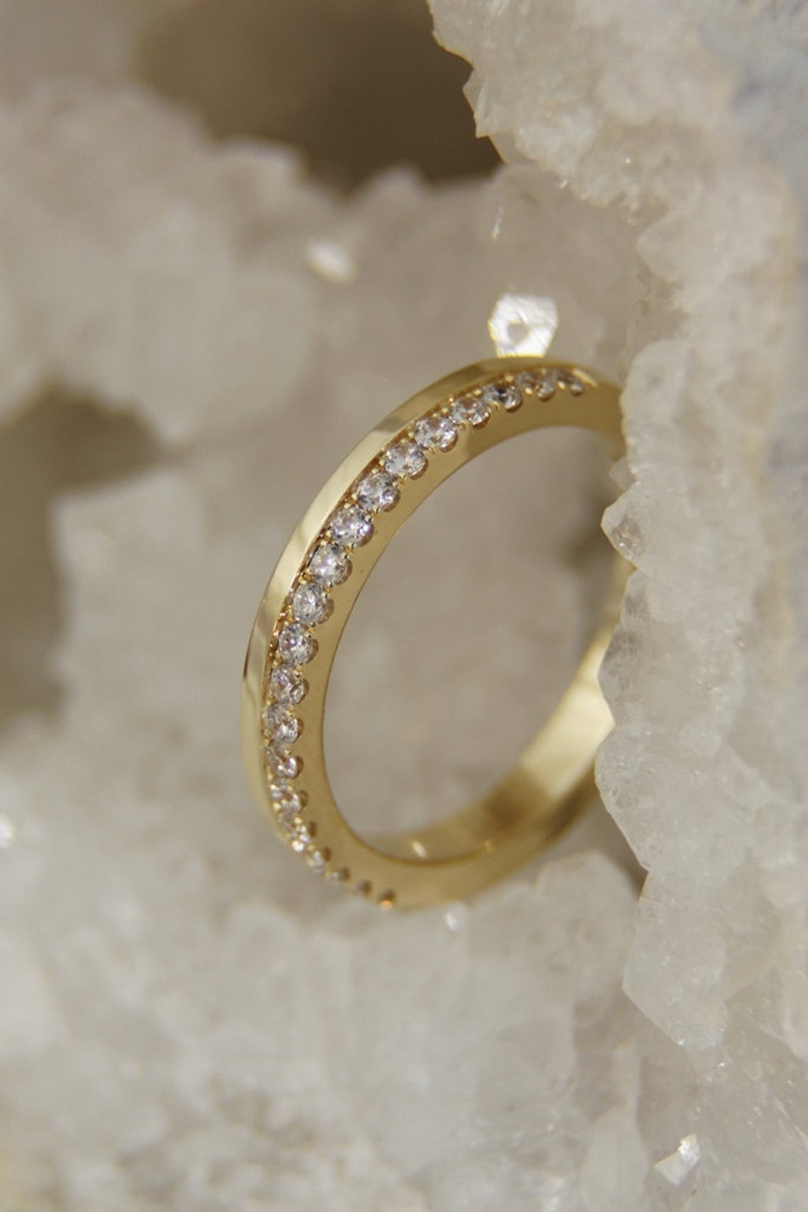 0.50 CT 925 Sterling Silver Round Cut Diamond Women Anniversary Ring