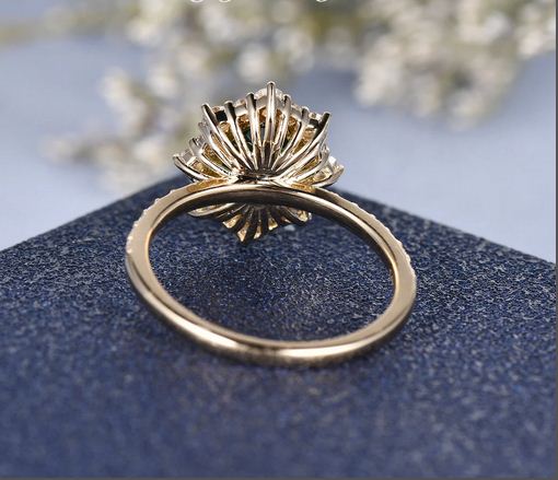 2.75 Ct Oval Cut Green Emerald Yellow Gold Over On 925 Sterling Silver Halo Engagement Ring