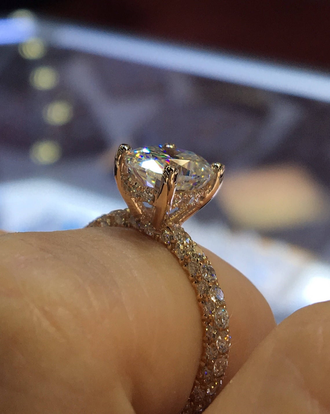 2 CT 925 Sterling Silver Oval Cut Diamond Wedding Anniversary Halo Ring