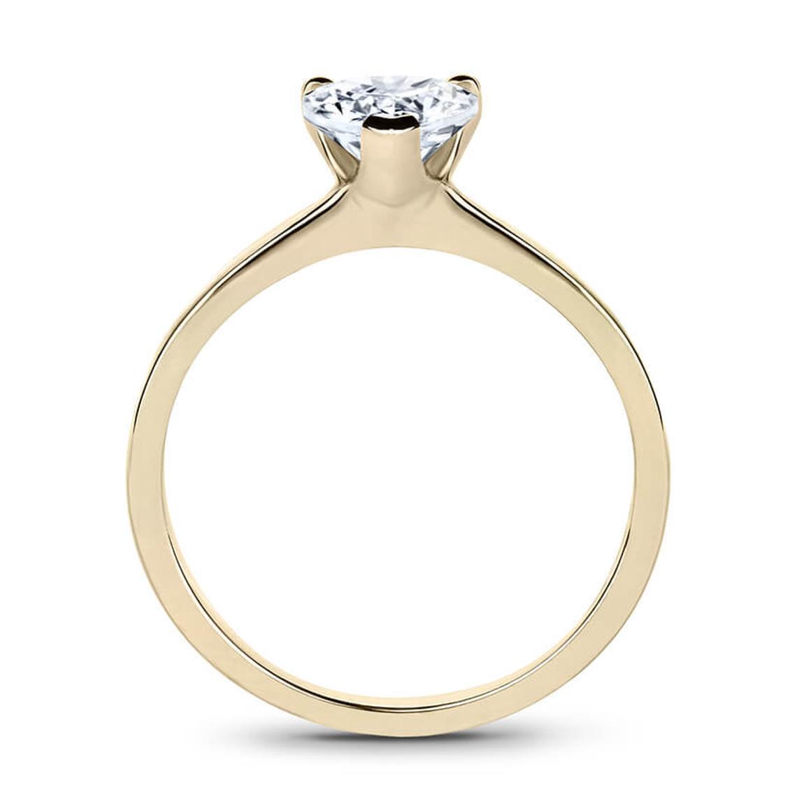 2 CT 925 Sterling Silver Heart Cut Diamond Wedding Solitaire Anniversary Ring