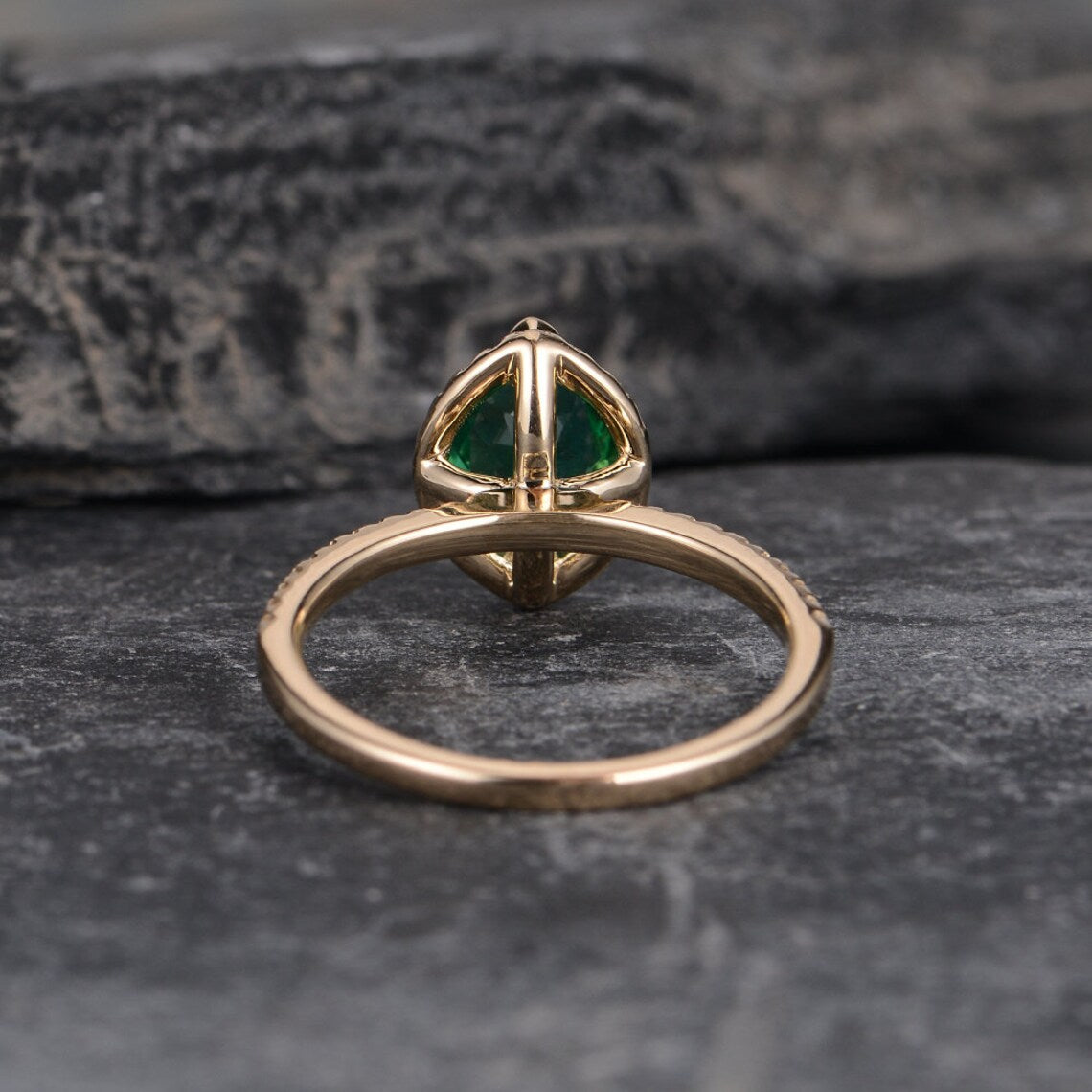 2.25 Ct Marquise Cut Green Emerald 925 Sterling Silver Anniversary Gift Ring