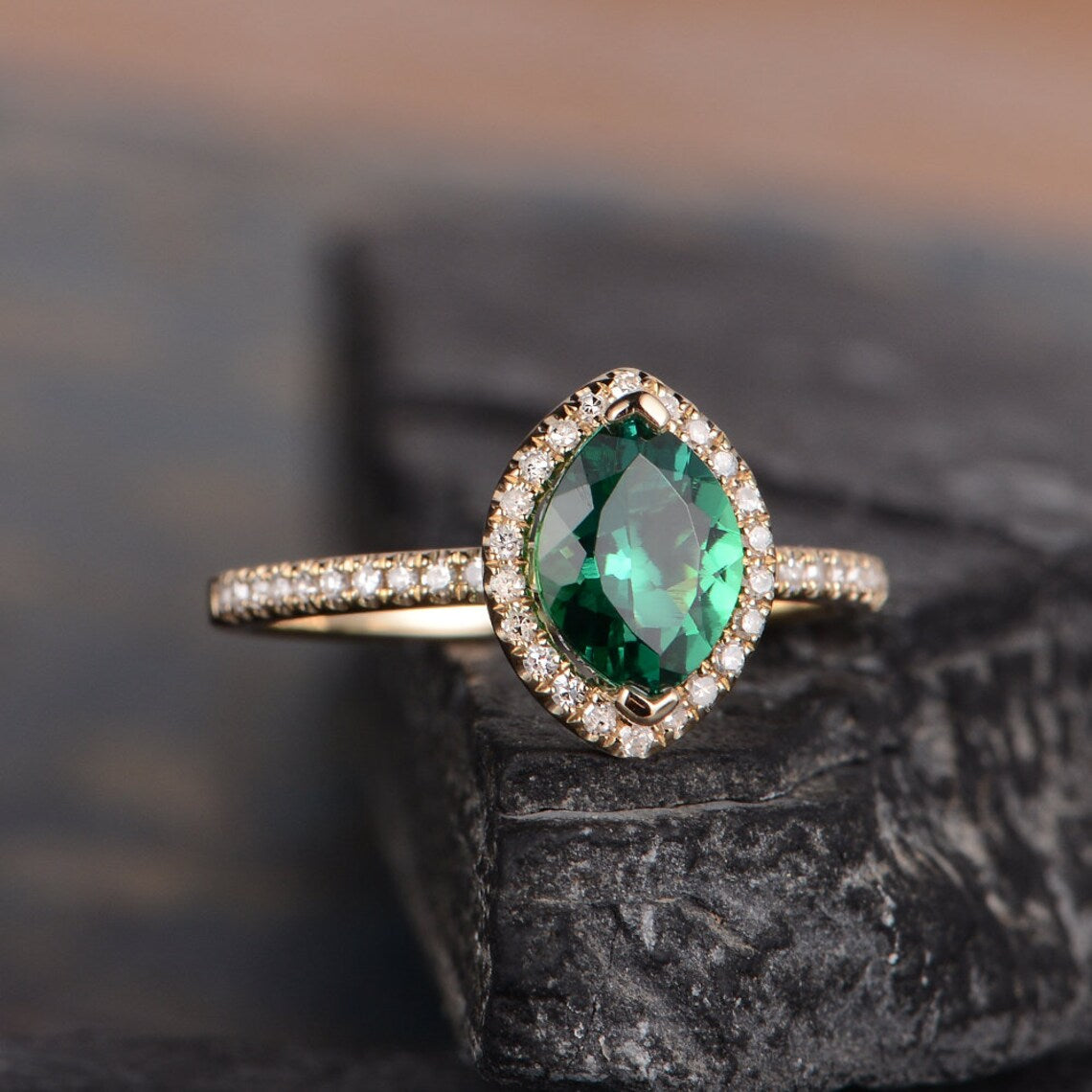 2.25 Ct Marquise Cut Green Emerald 925 Sterling Silver Anniversary Gift Ring