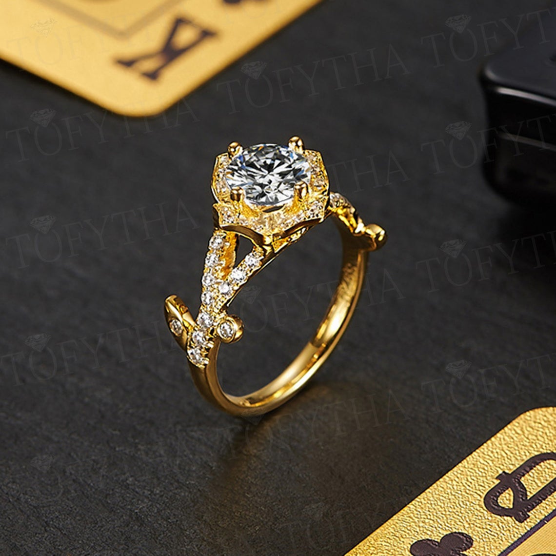 1 CT 925 Sterling Silver Women Round Cut Diamond Engagement & Anniversary Ring