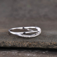 0.75 Ct Round Cut Diamond White Gold Over On 925 Sterling Silver Infinity Promise Gift Ring