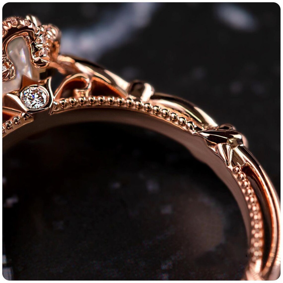 1.80 CT Marquise Cut Rose Gold Over On 925 Sterling Silver Vintage Wedding Ring Gift For Women
