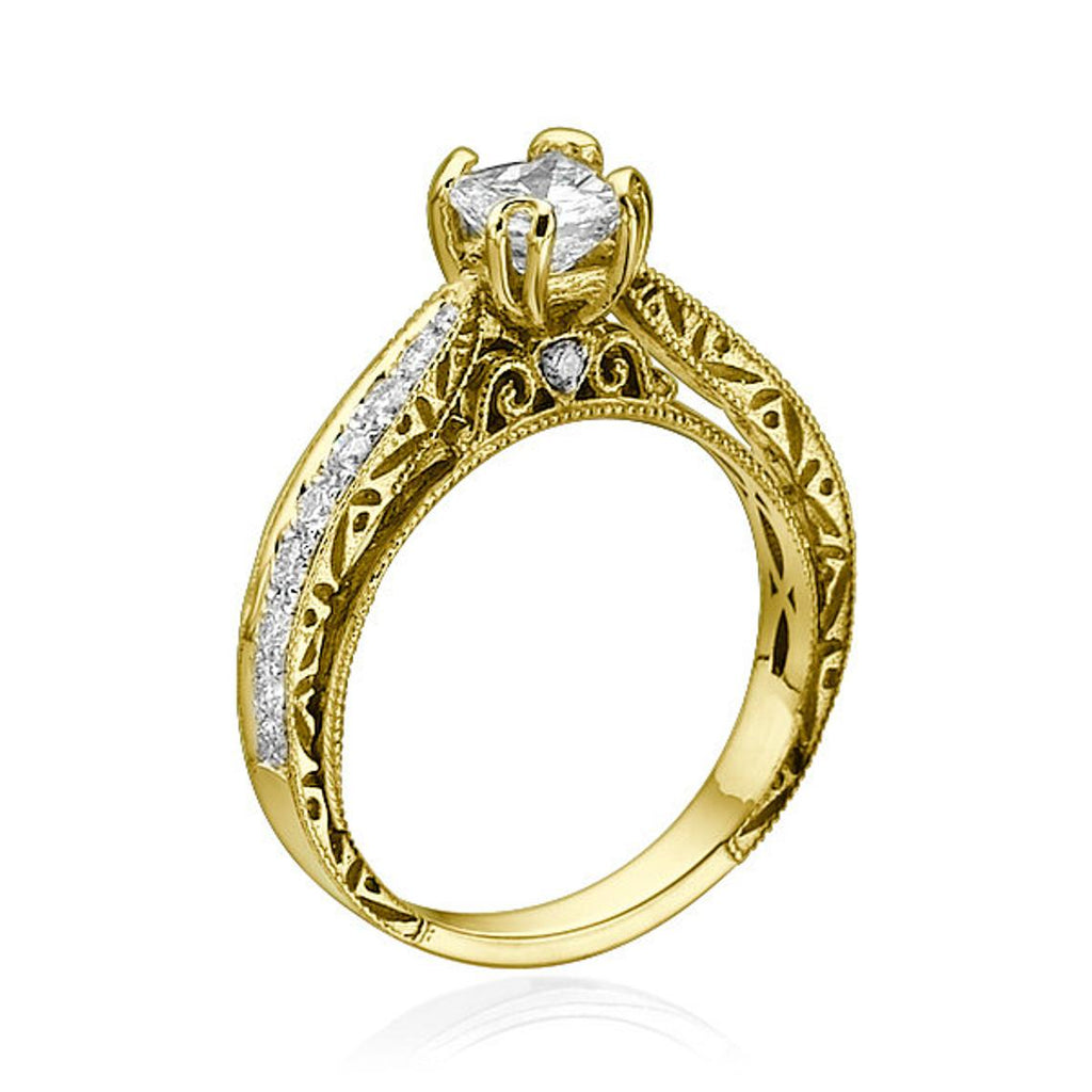 1 CT 925 Sterling Silver Princess Cut Diamond Women Anniversary Gift Ring
