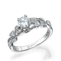 1 CT 925 Sterling Silver Round Cut Diamond Anniversary Gift Ring