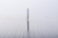 0.25 CT 925 Sterling Silver Round Cut Diamond Wedding Engagement Band Ring