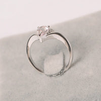 1.50 Ct Pear Cut Pink Morganite 925 Sterling Silver Pretty Crown Engagement Ring