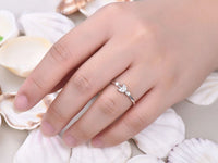 1.20 Ct Marquise & Round Cut Diamond 925 Sterling Silver Arrow Style Unique Ring