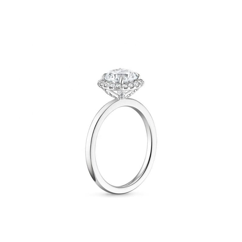 3 CT Princess Cut Diamond 925 Sterling Silver Halo Proposal Ring