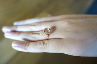 1 CT Round Cut Morganite Diamond Rose Gold Over On 925 Sterling Silver Halo Engagement Ring