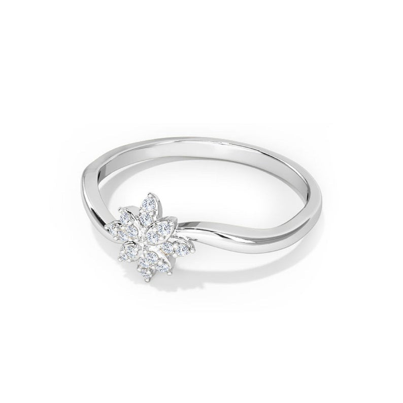 1.75 Ct Round Cut Diamond 925 Sterling Silver Floral Anniversary Gift Ring For Her
