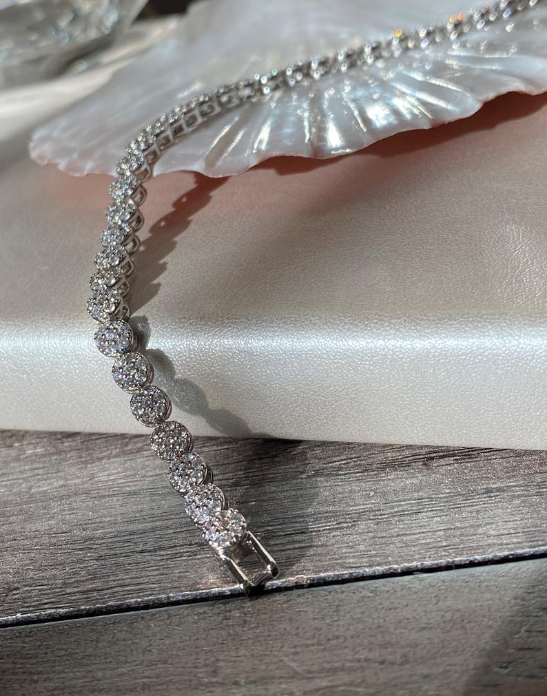 10 CT Round Cut CZ Diamond White Gold Over On 925 Sterling Silver