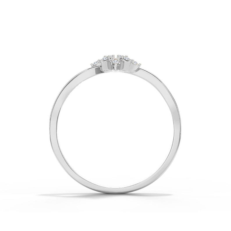 1.75 Ct Round Cut Diamond 925 Sterling Silver Floral Anniversary Gift Ring For Her