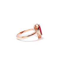 1 CT Pear Cut Pink Tourmaline Diamond Rose Gold Over On 925 Sterling Silver Halo Engagement Ring