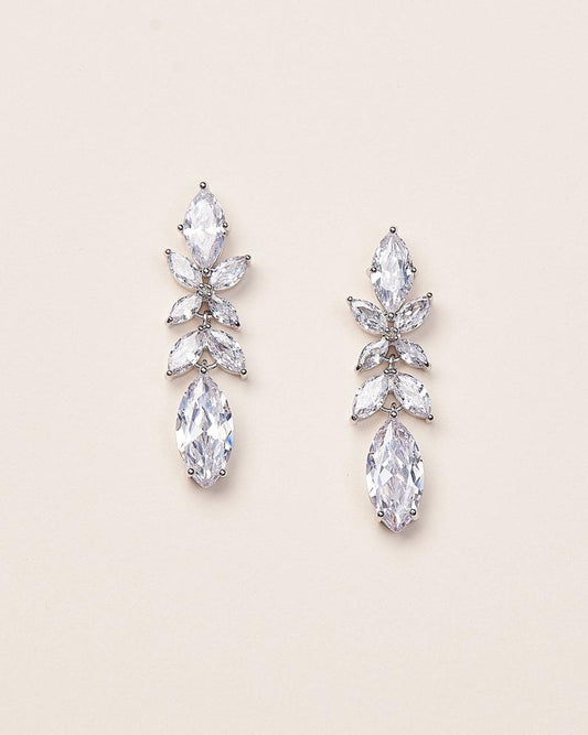 3.20 Ct Marquise Cut Diamond 925 Sterling Silver Anniversary Gift Earrings For Her