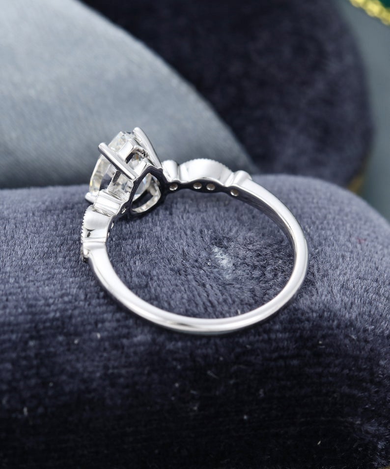 2.5 CT Pear Cut Diamond 925 Sterling Silver Promise Ring For Women