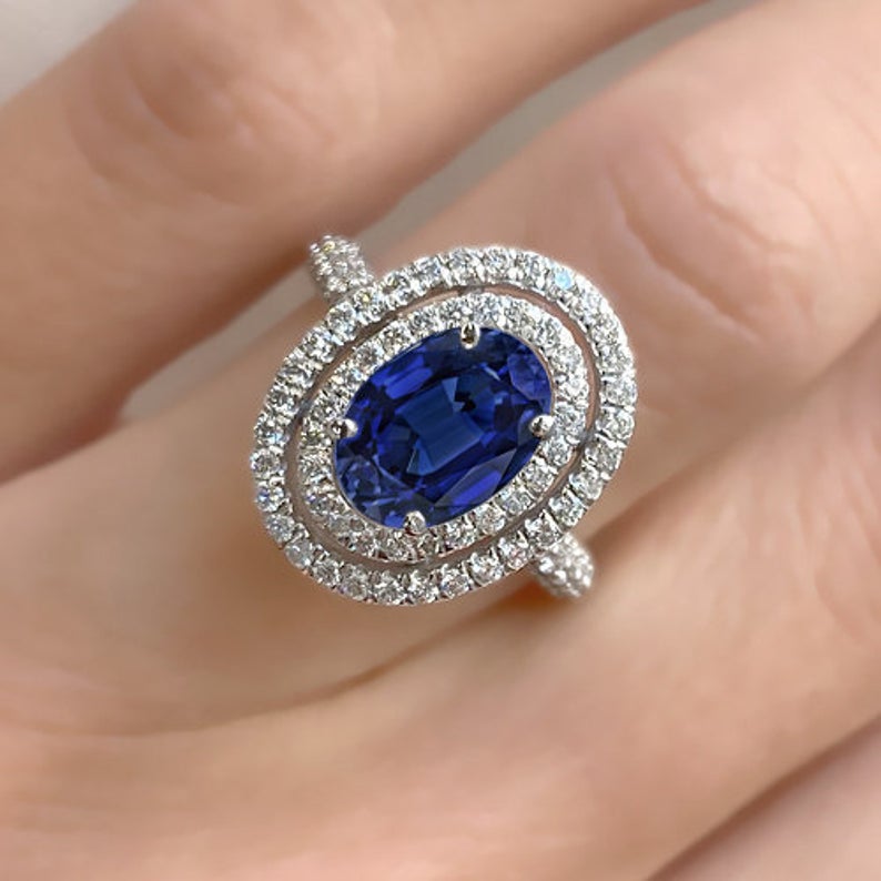 MAREI Dorian Pear-Cut Blue Sapphire Engagement Ring In 18K Yellow Gold –  MAREI New York