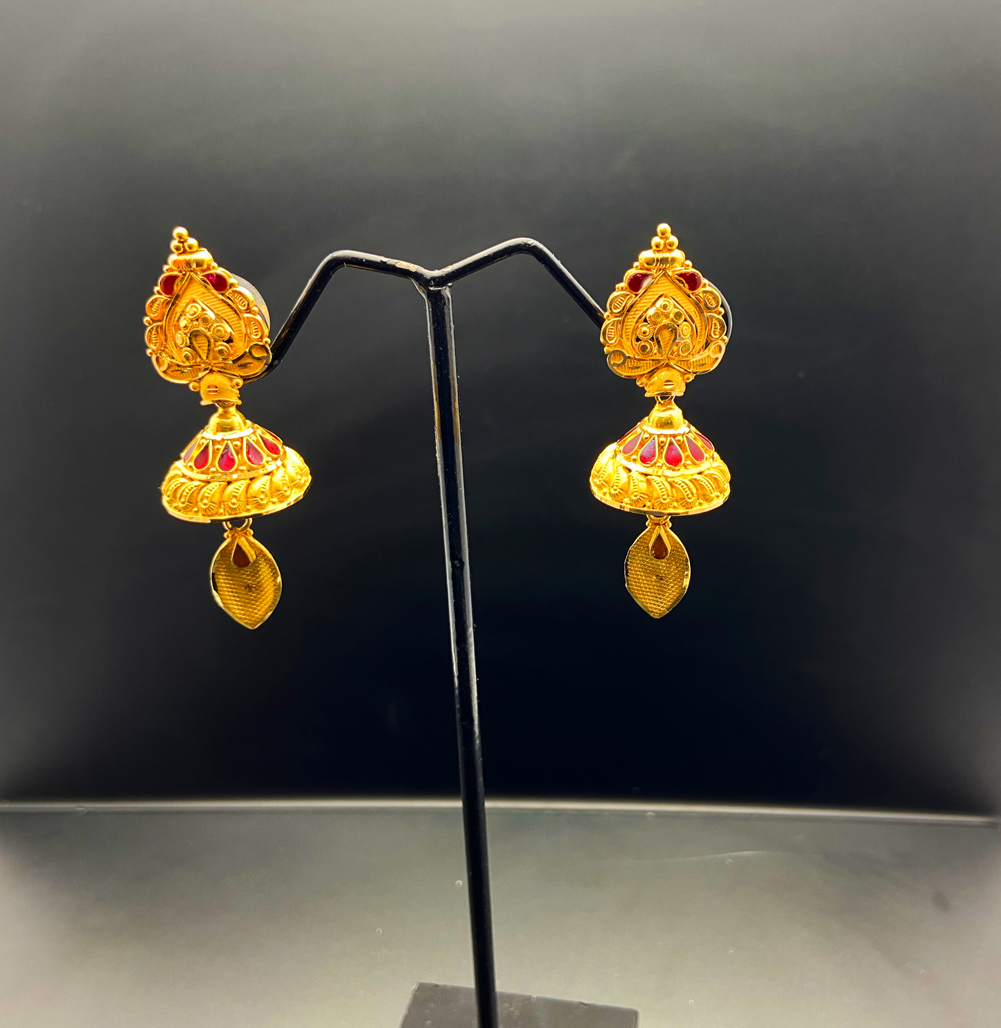 Mesmerising Traditional 22K Gold Jhumkas