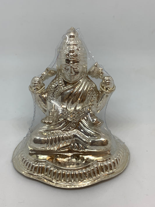925 Sterling silver Goddess Laxmi Idol in pure silver - atjewels.in