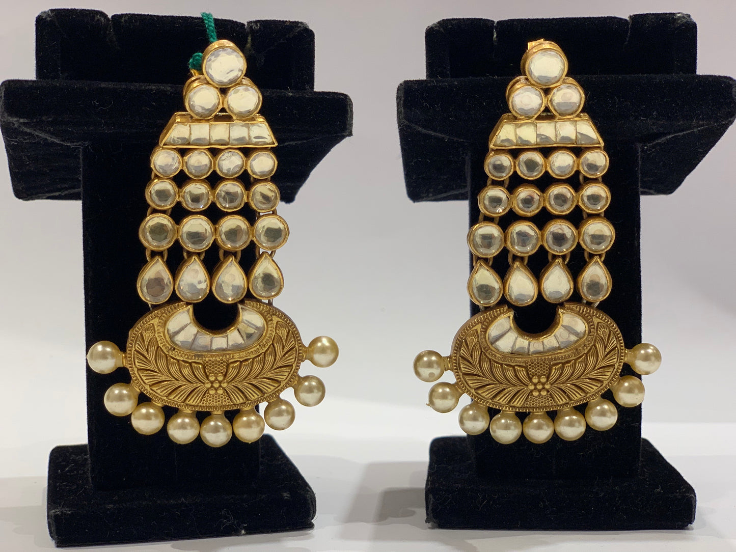 Antique Jadau Kundan Polki Jhumka Earring - atjewels.in