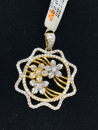 Hallmarked 18 KT 750 Gold Pendant Locket with CZ Stone - atjewels.in