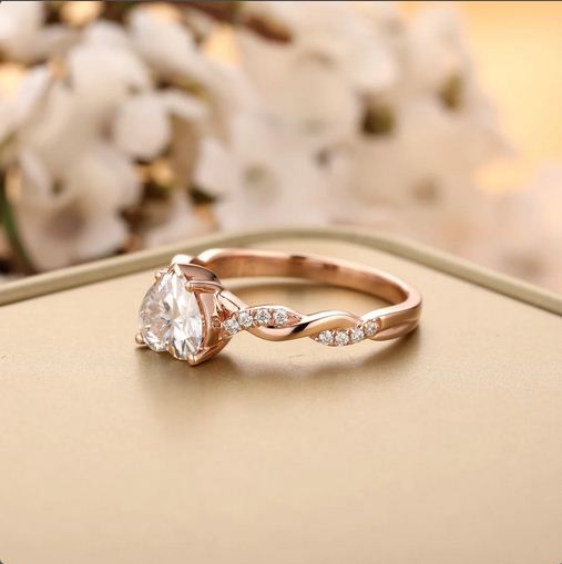 1.25 Ct Heart Cut 925 Sterling Silver Infinity Proposal Ring - atjewels.in