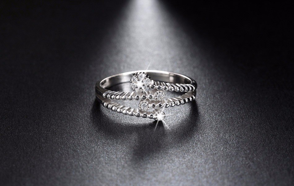 2 CT Round Cut Diamond Engagement Ring 925 Sterling Silver Braided Fancy Design
