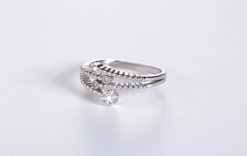 2 CT Round Cut Diamond Engagement Ring 925 Sterling Silver Braided Fancy Design