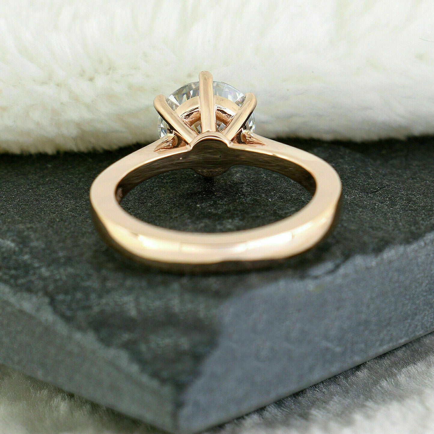1.50 CT Round Cut Diamond Solitaire Engagement Wedding Ring 925 Sterling Silver