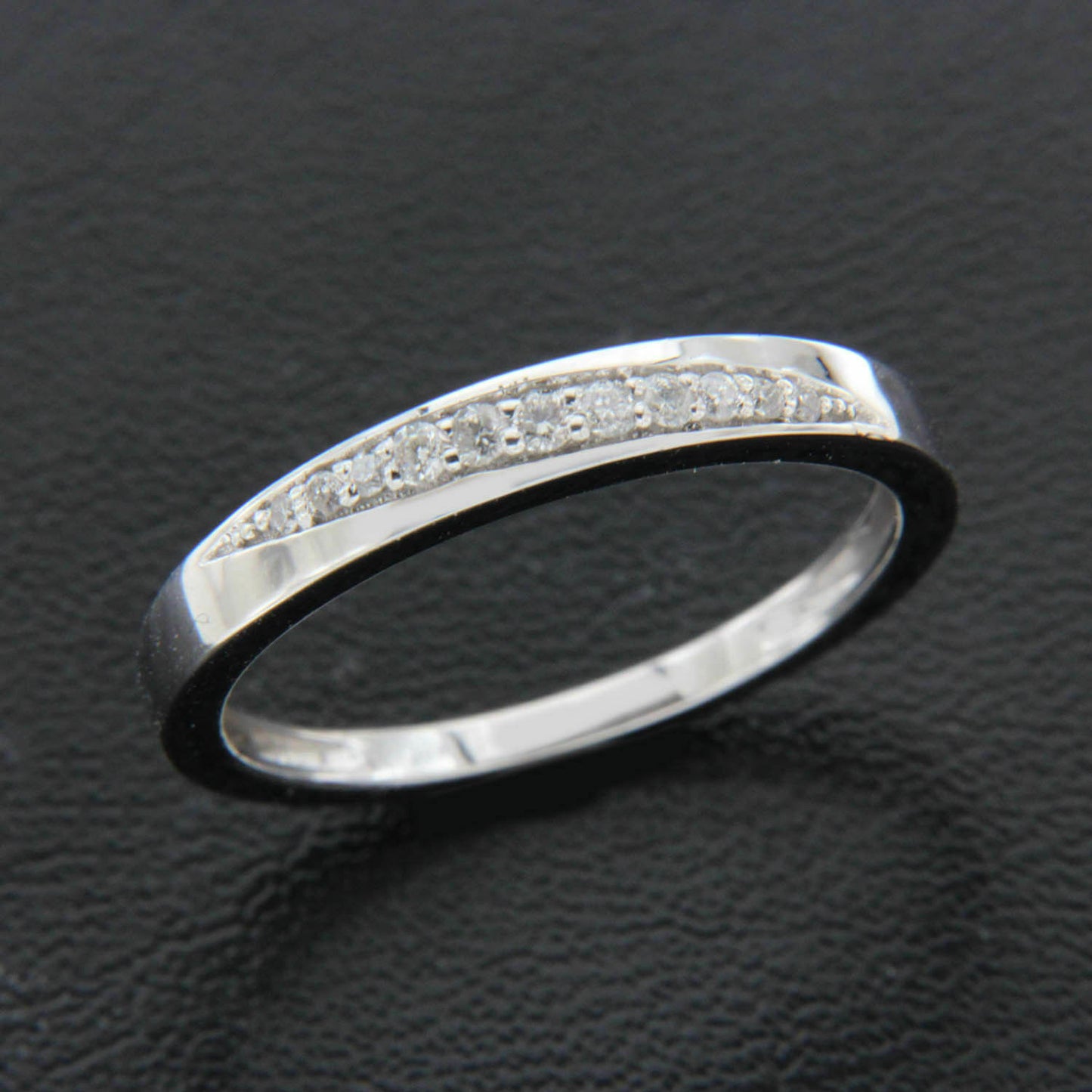 925 Sterling Silver Women Unique Weds Anniversary Ring 1 CT round cut diamond