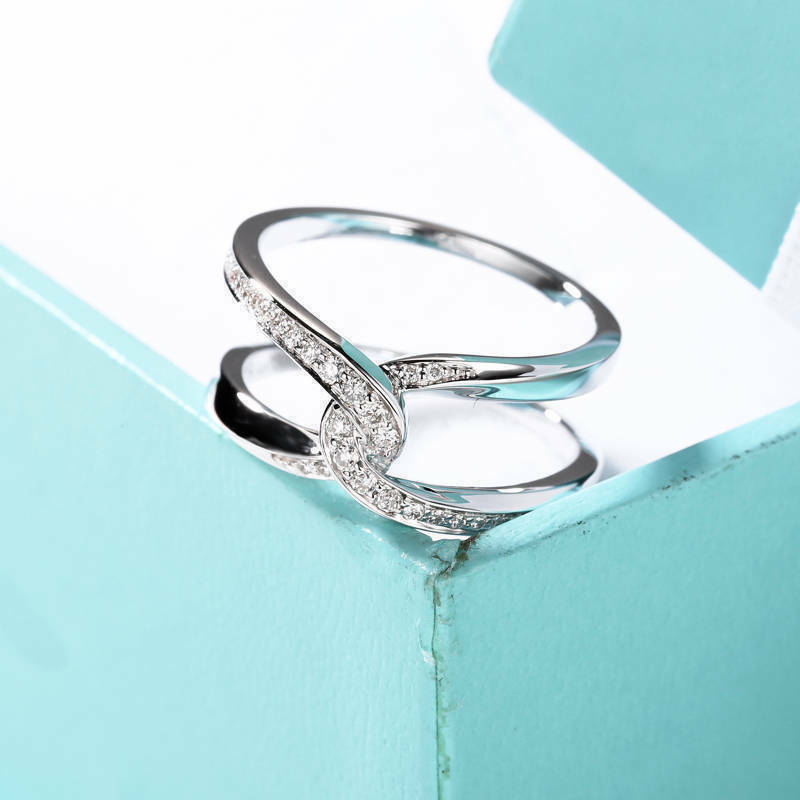 1 CT Round Cut Diamond Criss Cross Wedding Engagement Ring 925 Sterling Silver
