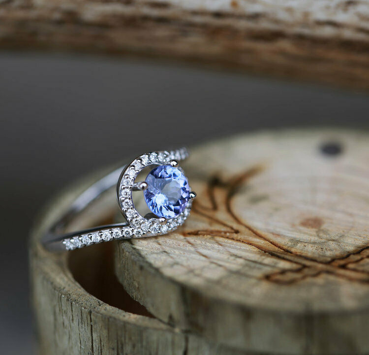 2 CT Diamond Round Cut 925 Sterling Silver Halo Ring Use Wedding & Engagement